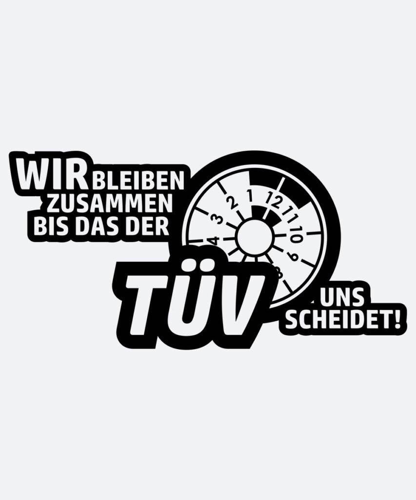 Autoaufkleber - Bis das der TÜV uns scheidet | labelstore24 DE