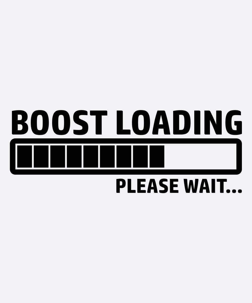 Autoaufkleber - Boost loading