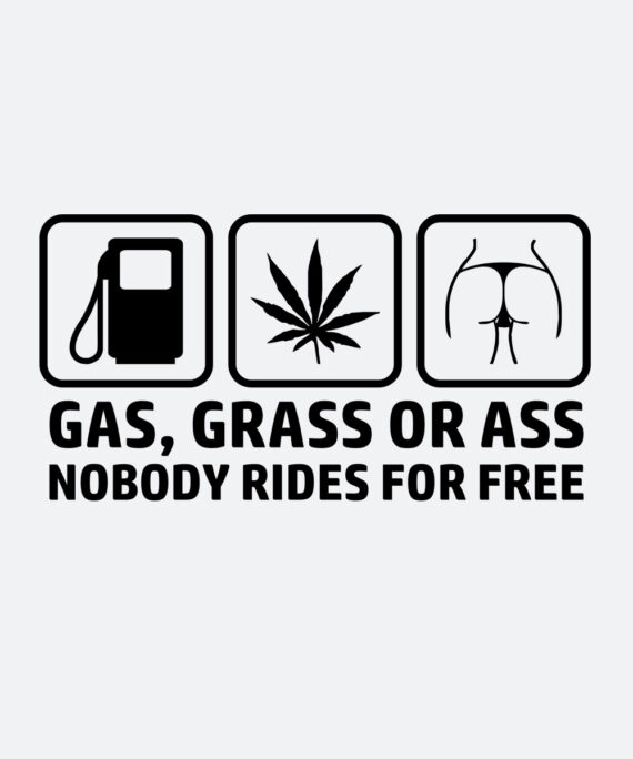 Autoaufkleber - Gas Grass or Ass
