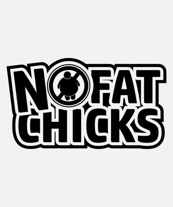 Autoaufkleber - no fat chicks