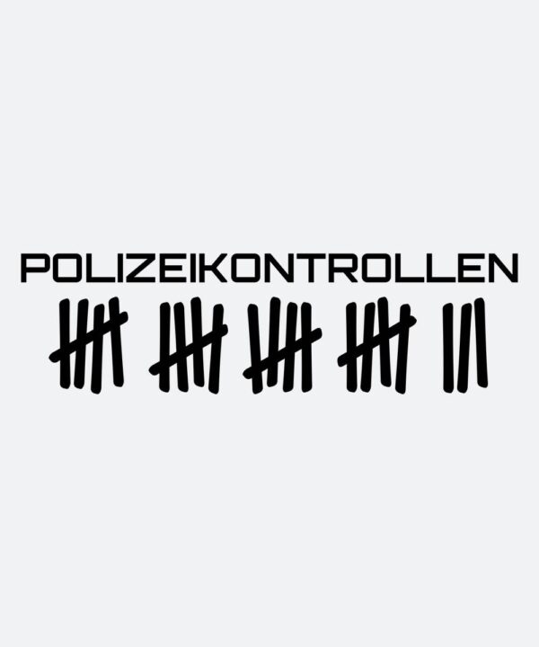 Autoaufkleber - Polizeikontrollen