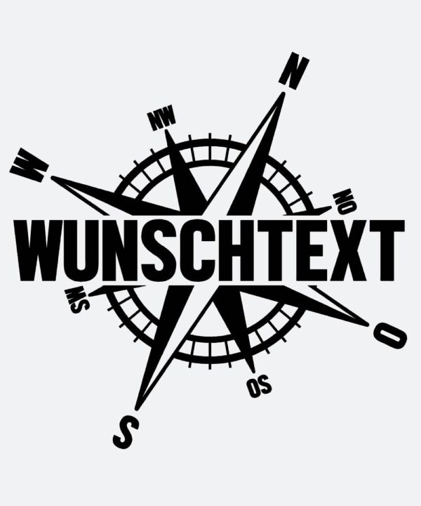 Kompass mit Wunschtext